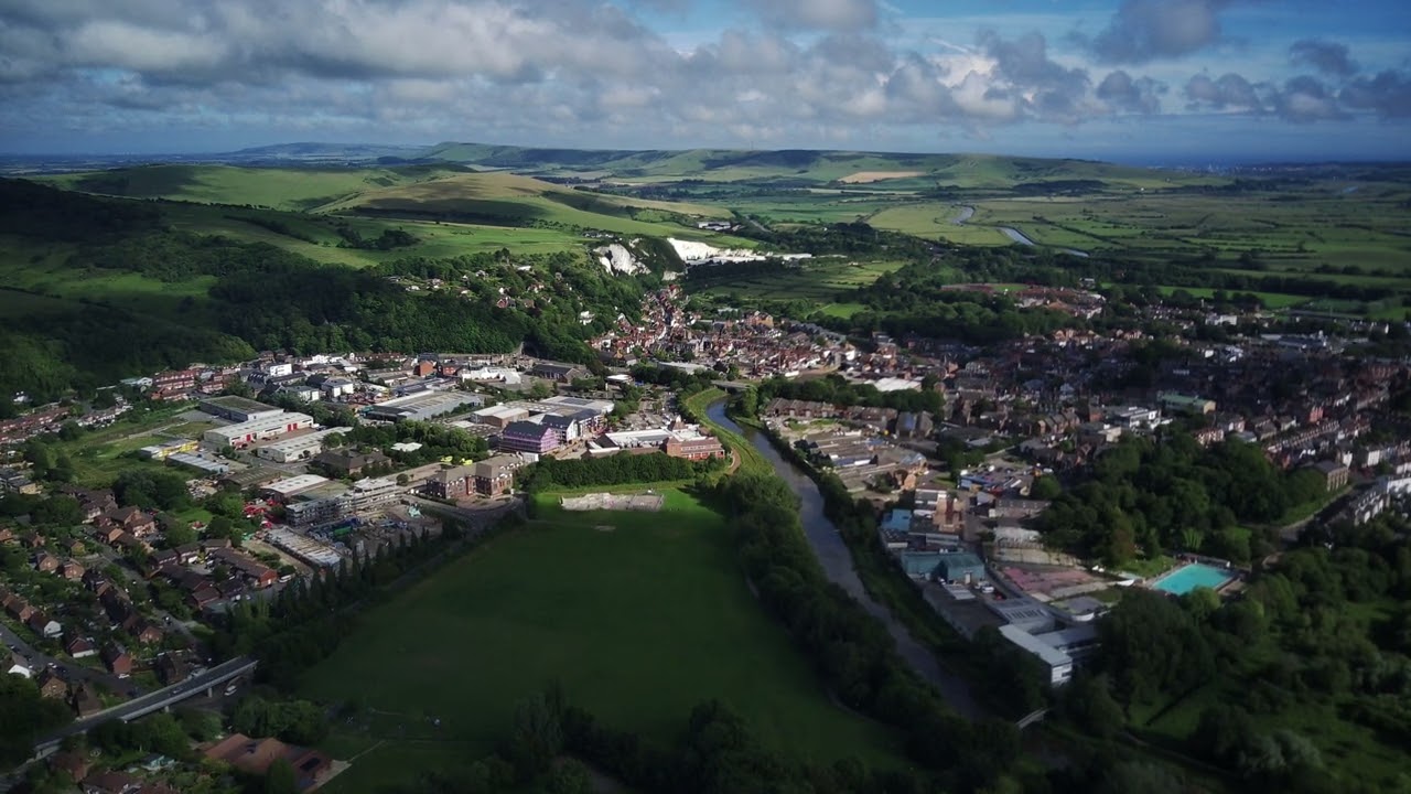 Drone footage of lewes
