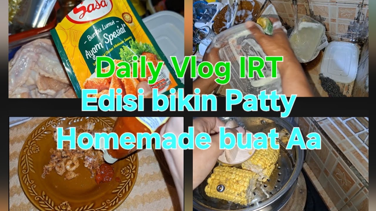 Kegiatan IRT di Kontrakan • Masak Patty Daging Ala Burger Homemade || Unboxing dll 