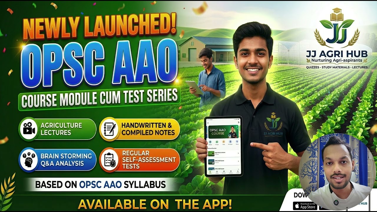 General Agriculture cum OPSC Assistant Agriculture Officer course launched on our Application