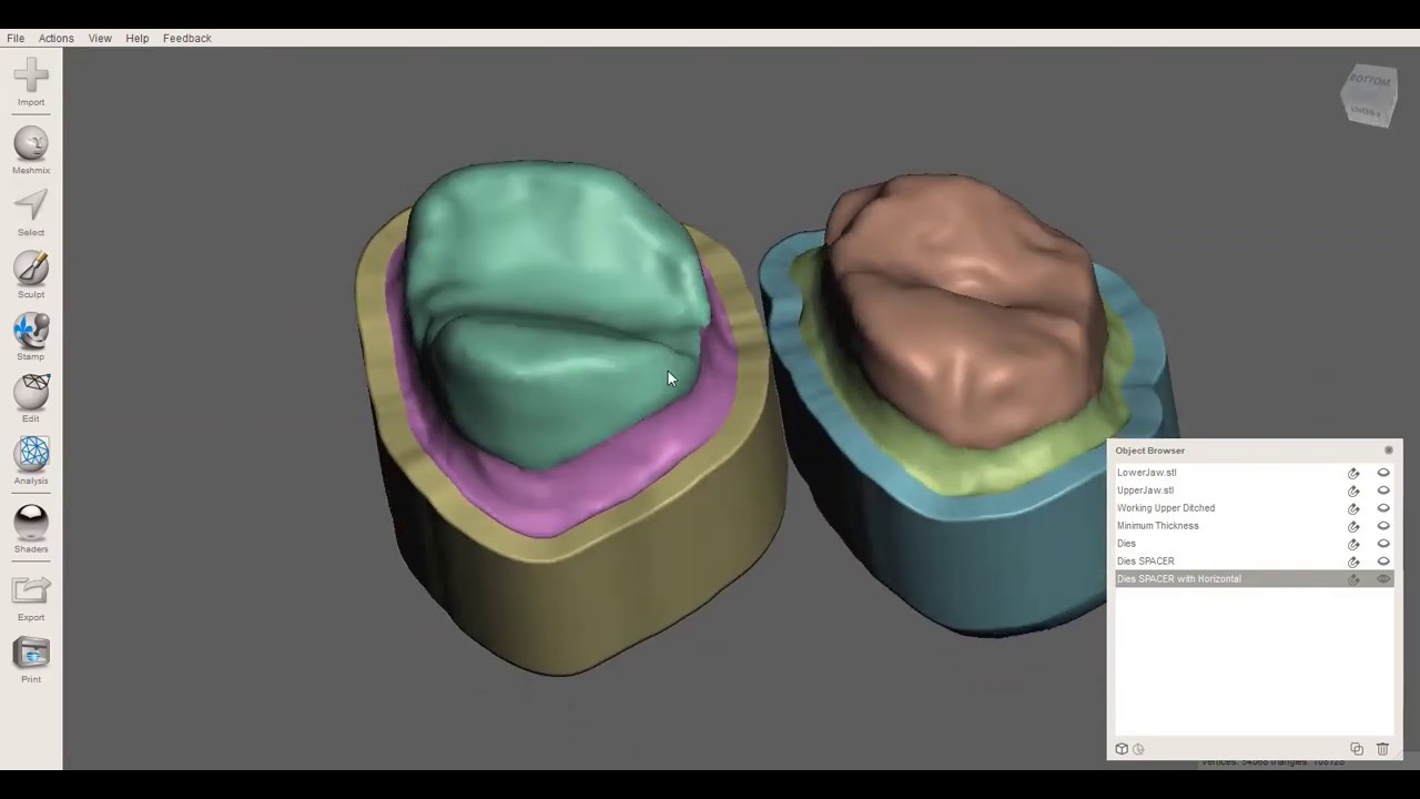 Meshmixer - Crown Design (Boolean Difference Technique)