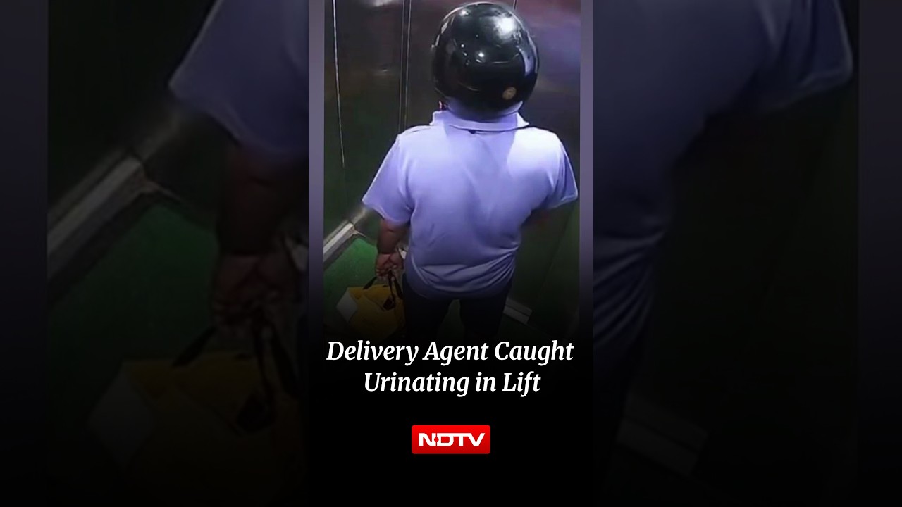Delivery Worker Caught Urinating in Mumbai Society Lift | CCTV Video Sparks Outrage