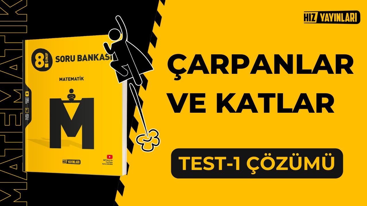 Hız Yayınları 8.Sınıf LGS Matematik | Test-1 Soru Çözümleri (Çarpanlar ve Katlar)