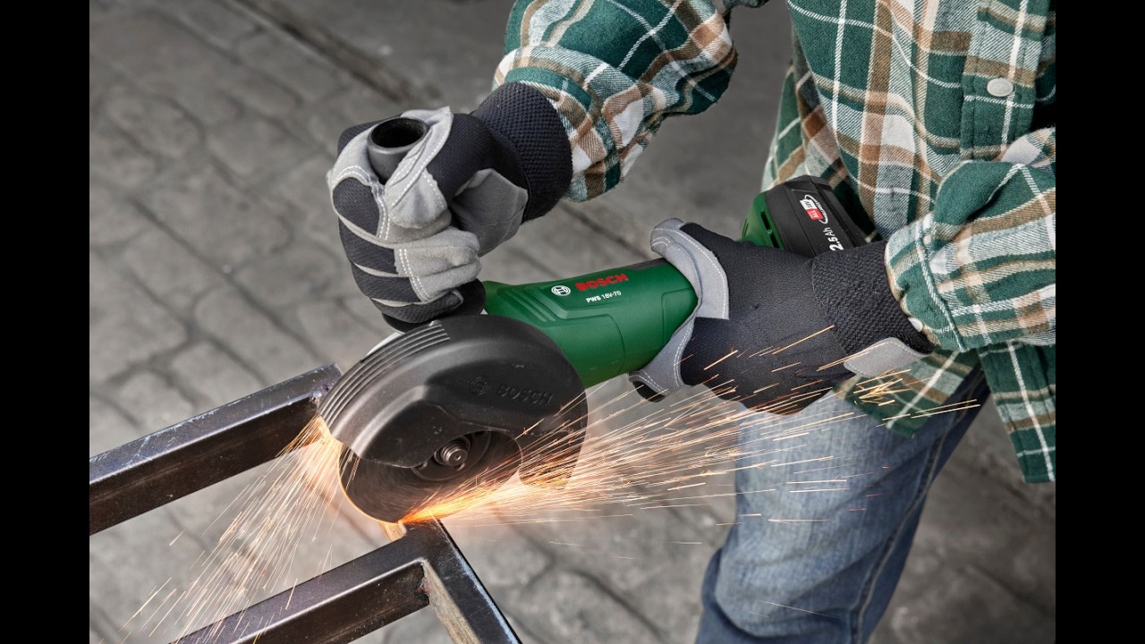 Szlifiarka kątowa akumulatorowa PWS 18V-20 BOSCH