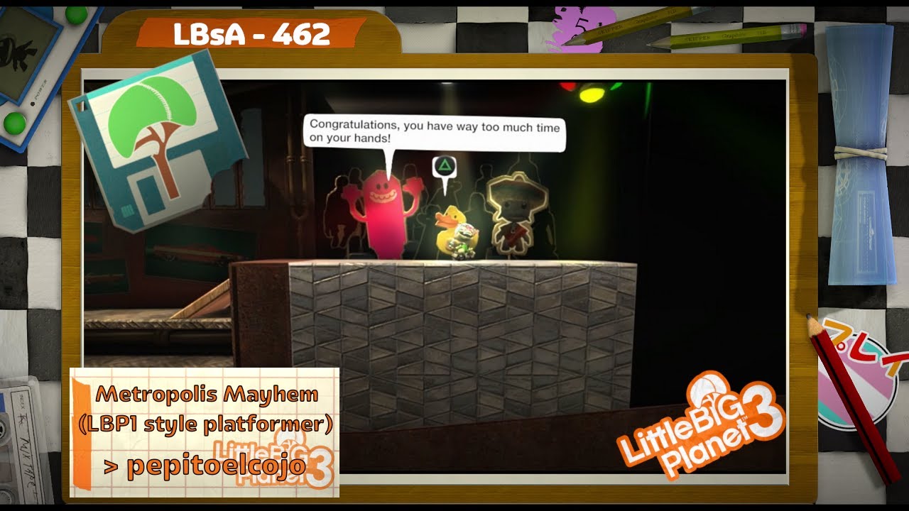 [LBsA - LBP3] 462 - Metropolis Mayhem (LBP1 style platformer)