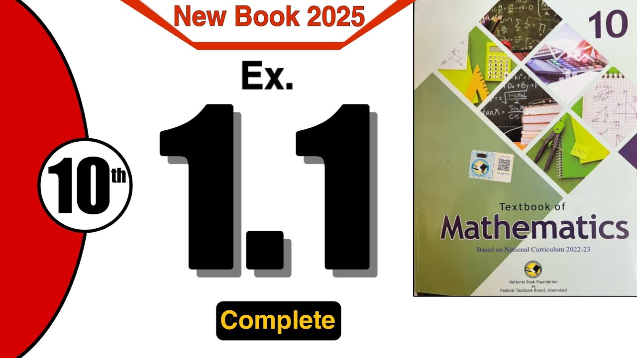 Class 10 Maths Chapter 1 Exercise 1.1 | New Book 2025 | FBISE | National Book Foundation | Ex 1.1 |