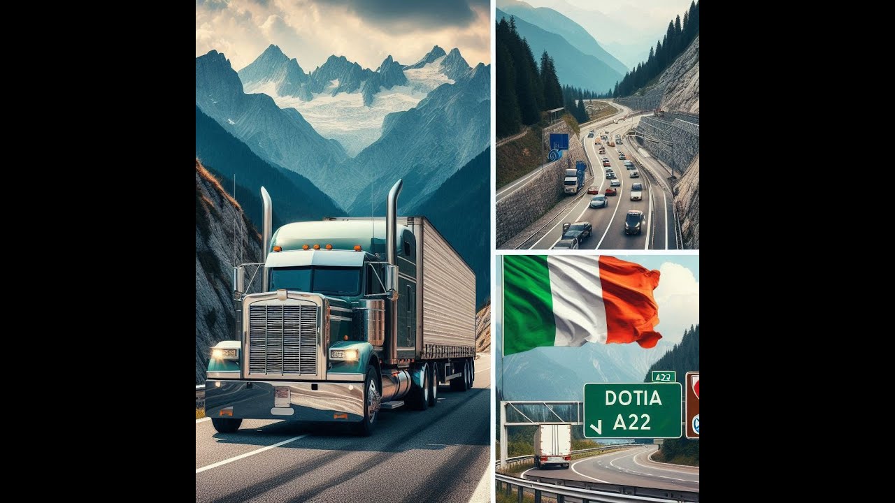 Autostrada A22 Brennero Włochy - przejazd tirem, przewodnik po trasie.