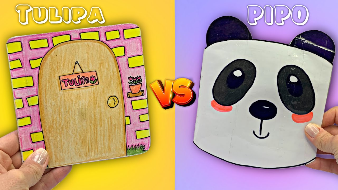 PAPER DUCK HOUSE - CASA DA PAPER DUCK TULIPA vs CASA DO PAPER PANDA PIPO
