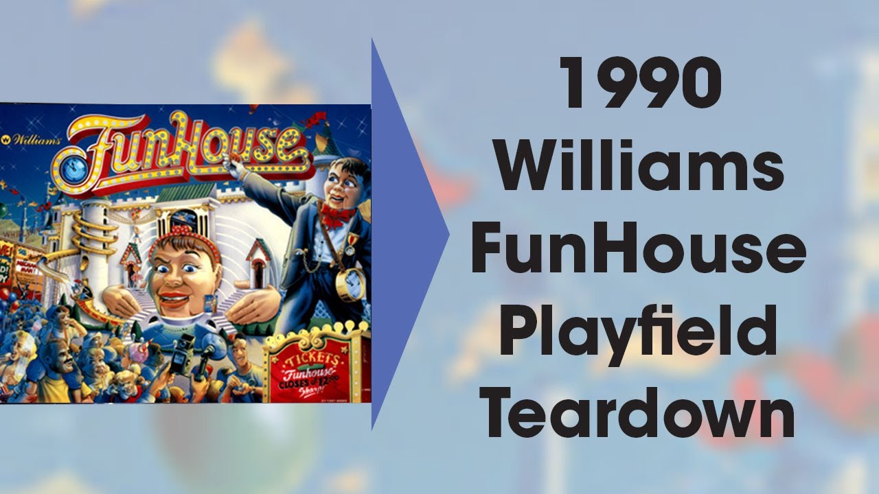 1990 Williams Pinball Funhouse Playfield Teardown #pinball #williams #funhouse