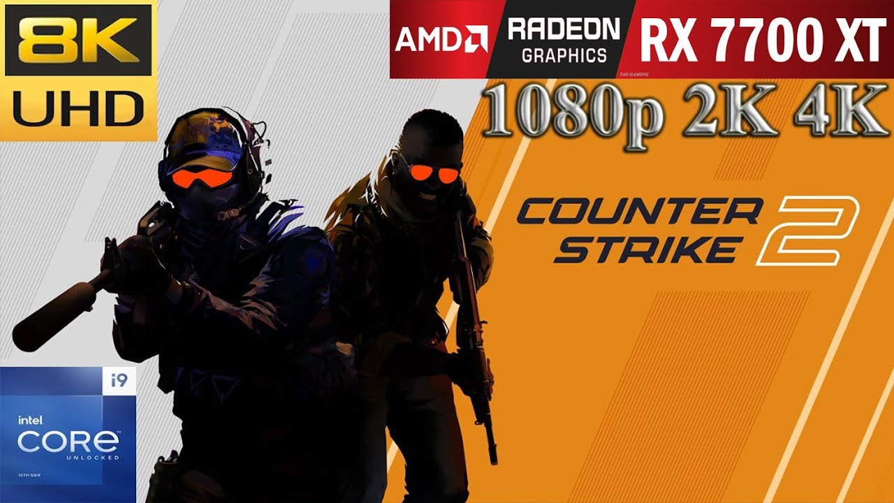 Counter Strike 2 CS2 : AMD Radeon RX 7700 XT | 1080p 1440p 4K | Max Settings | PC Gameplay Benchmark