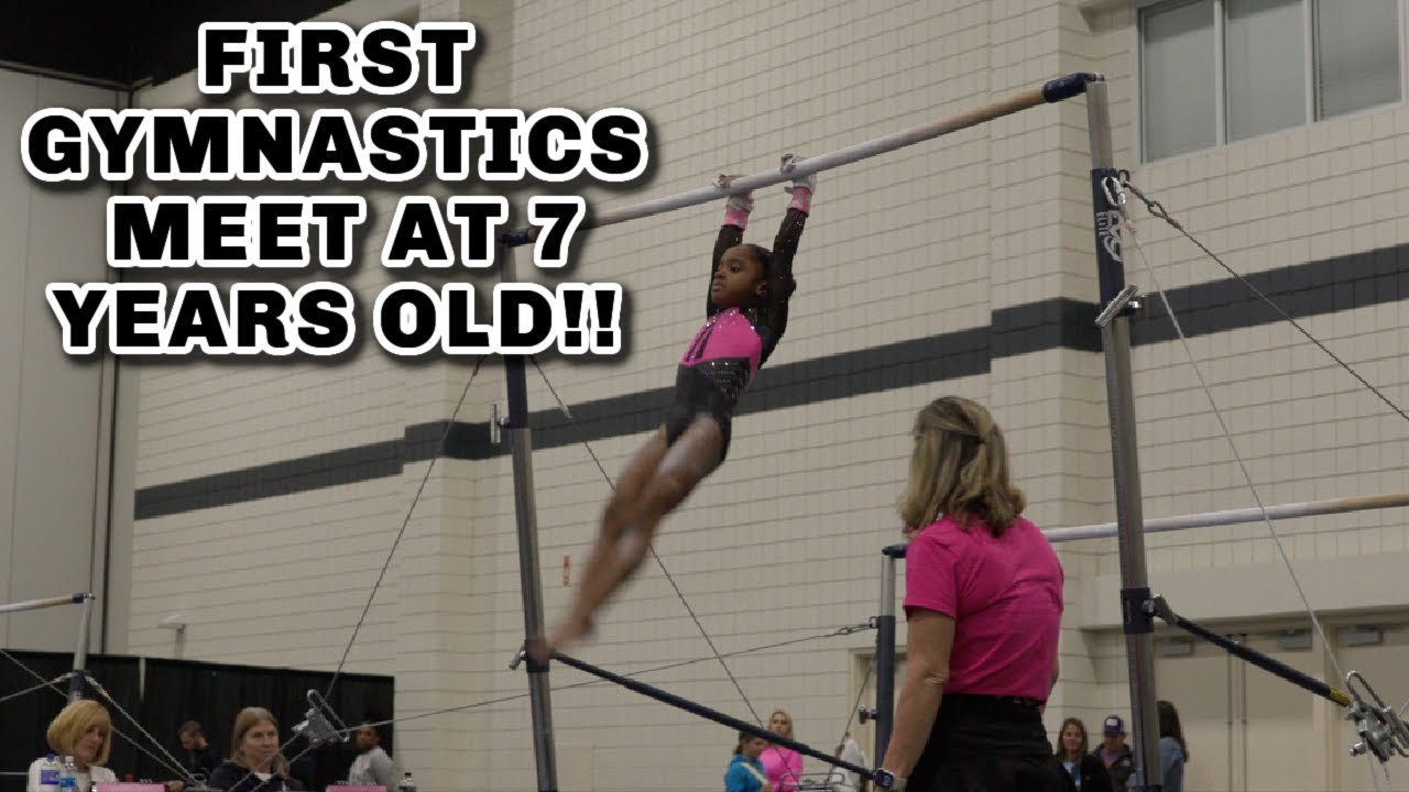 FIRST GYMNASTSICS MEET AT 7 YEARS OLD!!