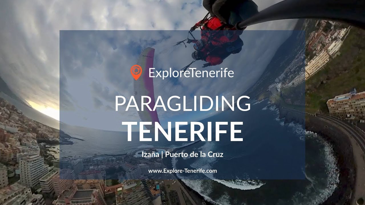 Paragliding from the highest launch spot on Tenerife at Izaña down to Puerto de la Cruz