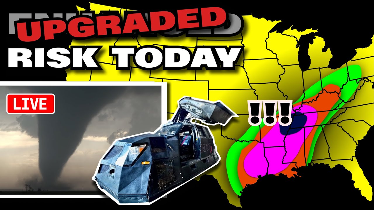 Storm Chasers LIVE - ANOTHER Tornado Threat Today