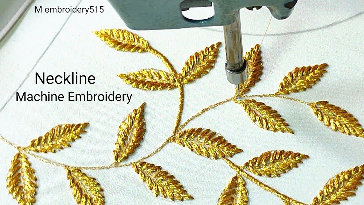 2 type leaves Embroidery Stitching Design Machine embroidery industrial zigzag machine