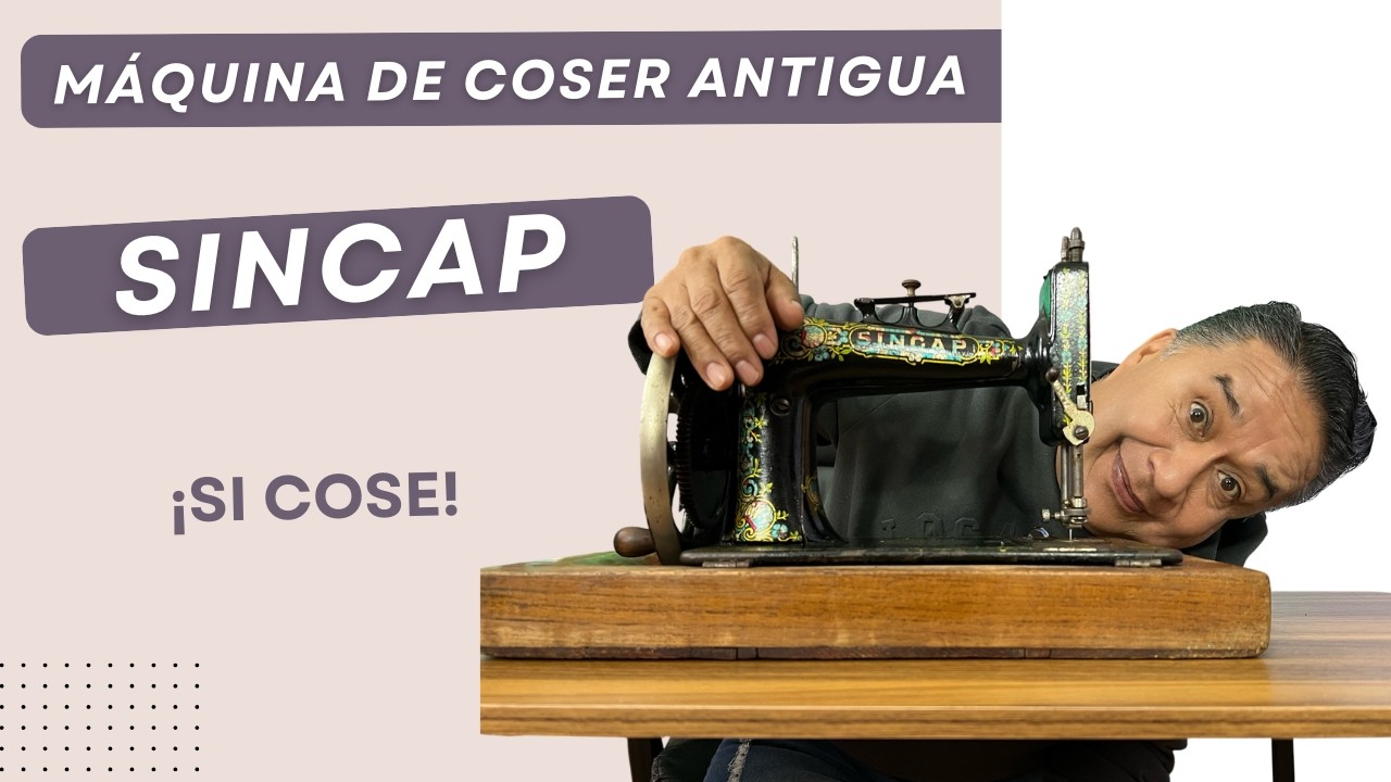 ¡Encontré una joya! Probando la SINCAP antigua (¿Realmente cose?) #maquinadecoserantigua