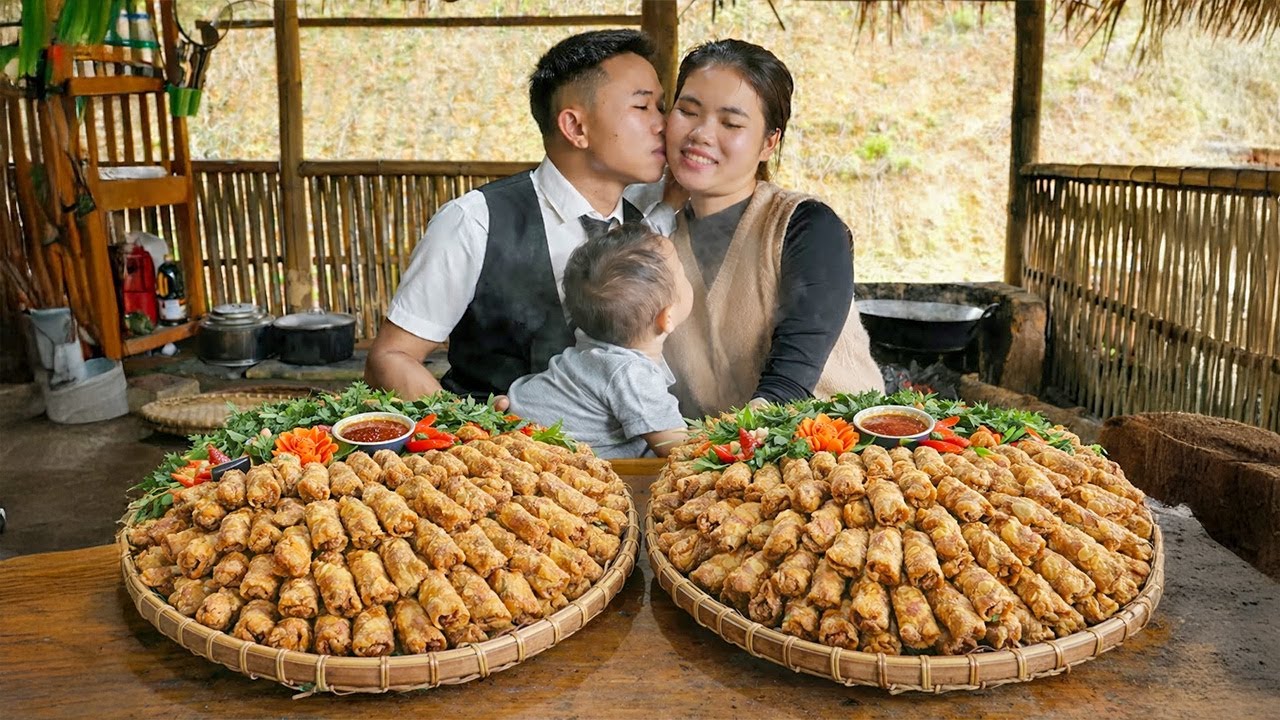 How to Make the most delicious fresh spring rolls to sell at the market | Trieu Thi Thuy