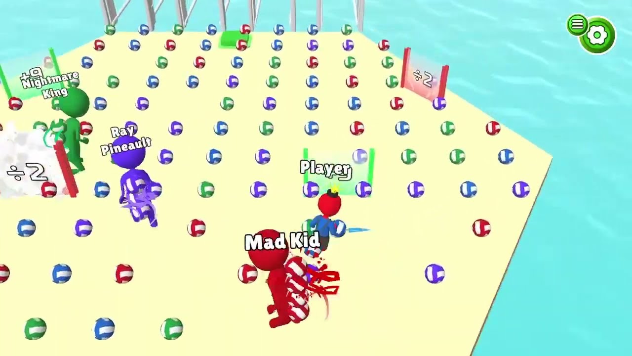 Bridge Race but I use the Dpad