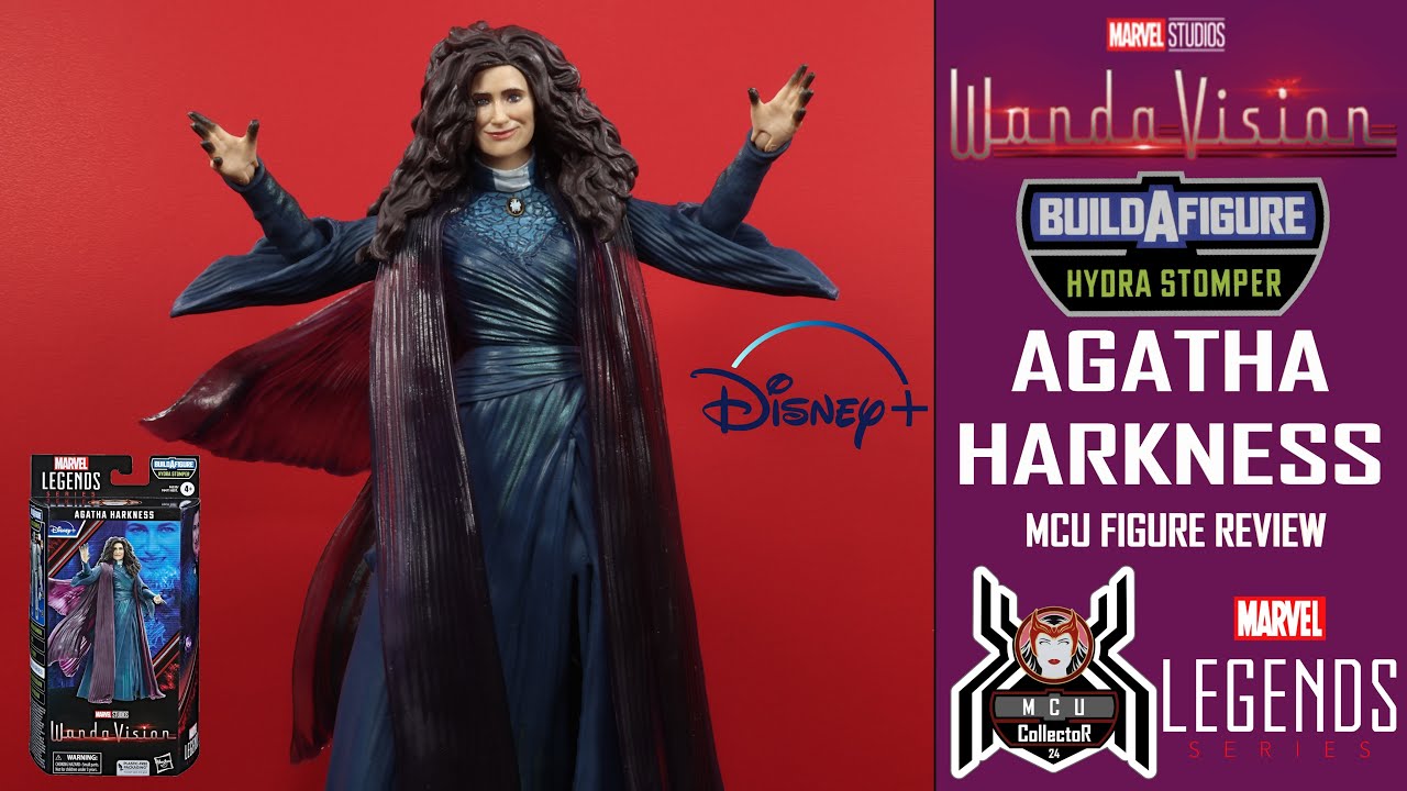 Marvel Legends AGATHA HARKNESS WandaVision Disney+ Hydra Stomper BAF Wave MCU Figure Review