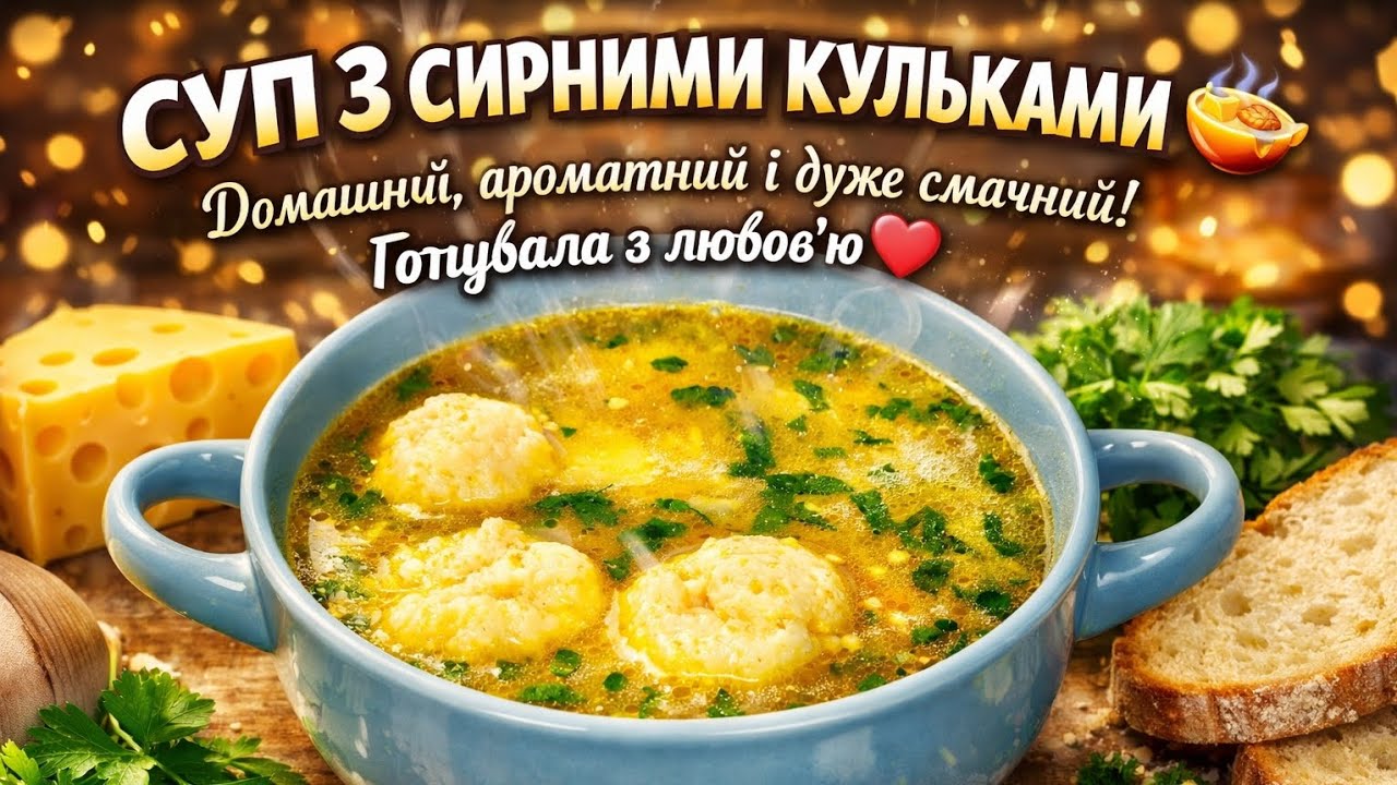 ❤️‍🔥Найсмачніший суп з сирними кульками! Готую постійно — сім’я в захваті 😋❤️‍🔥