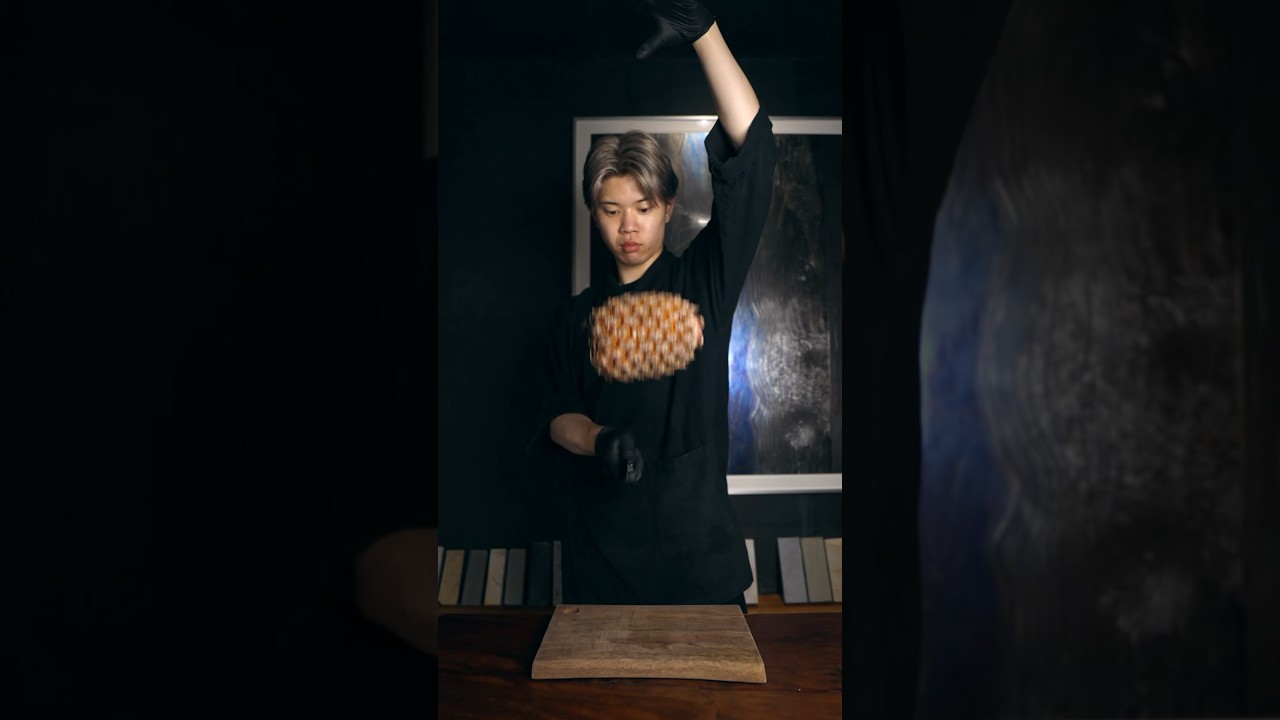 Sharpen the sujihiki knife and cut the pineapple 筋引包丁を研いでパイナップルを切る🔪✨ #asmr