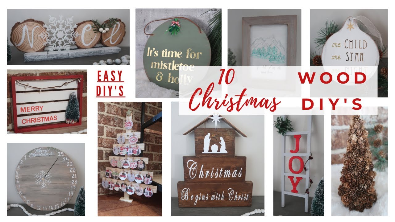 10 BEST WOOD CHRISTMAS DIY’s * Rustic Christmas Decor * BlondieNextDoor