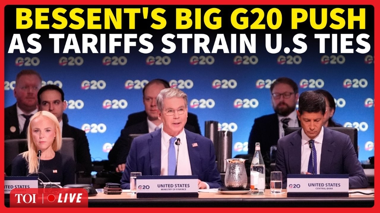 LIVE: Bessent Speaks At G20 Seeking Allies On Iran As Trump Tariffs Strain Global Ties | US-Iran War
