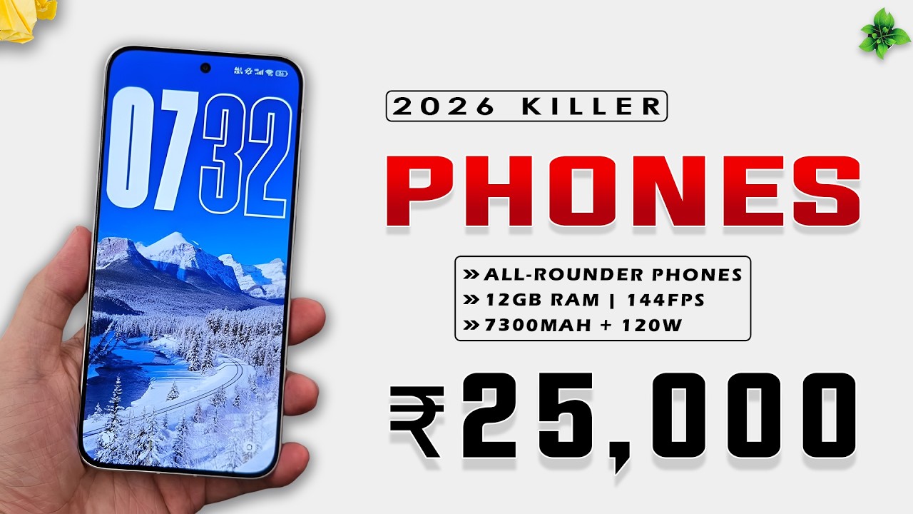 2026’s Top 5 Killer Smartphones Under ₹25,000 ⚡ 8K Recording + Flagship Features!