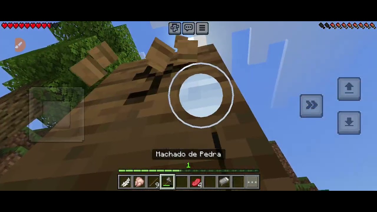 Jogando Minecraft
