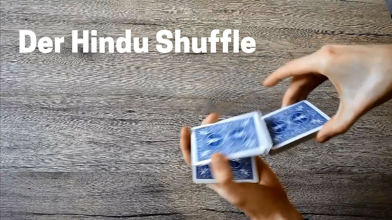 Hindu Shuffle Tutorial - Wie man Karten mischt