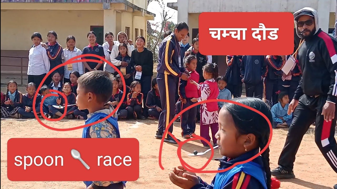 Spoon  race चम्चा दौड #marble #spoon #games  #नेपाल #बच्चा #babyshorts #babygames 