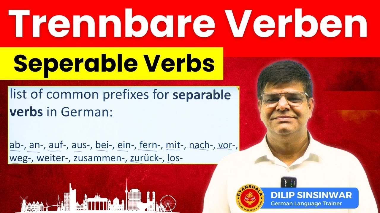 Trennbare Verben |  Seperable Verbs | German for beginners | 75 Important Separable Verbs |