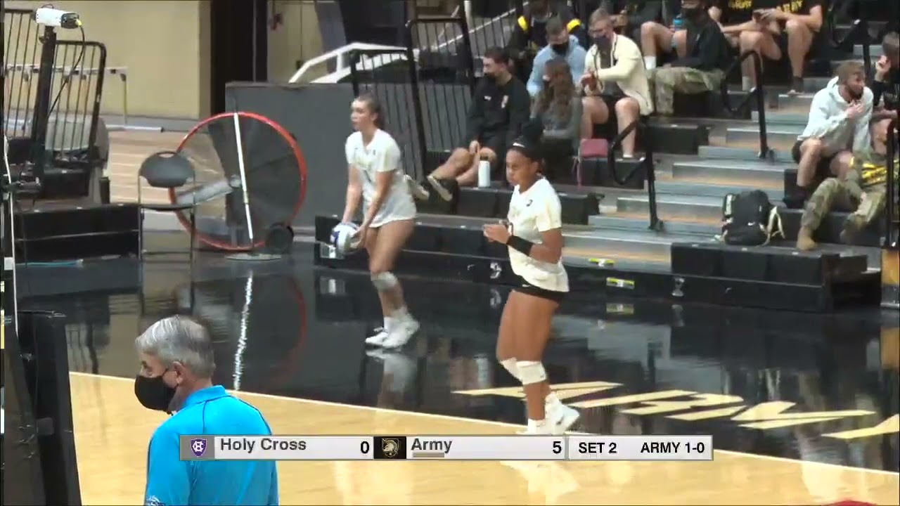 VOLLEYBALL HIGHLIGHTS: Army West Point vs. Holy Cross (Oct. 1, 2021)