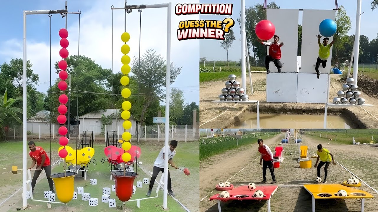Can YOU Pick The Winning Team? 🤔| Football vs Balloon Popping Challenge 🔥/ Sahil Challenge 