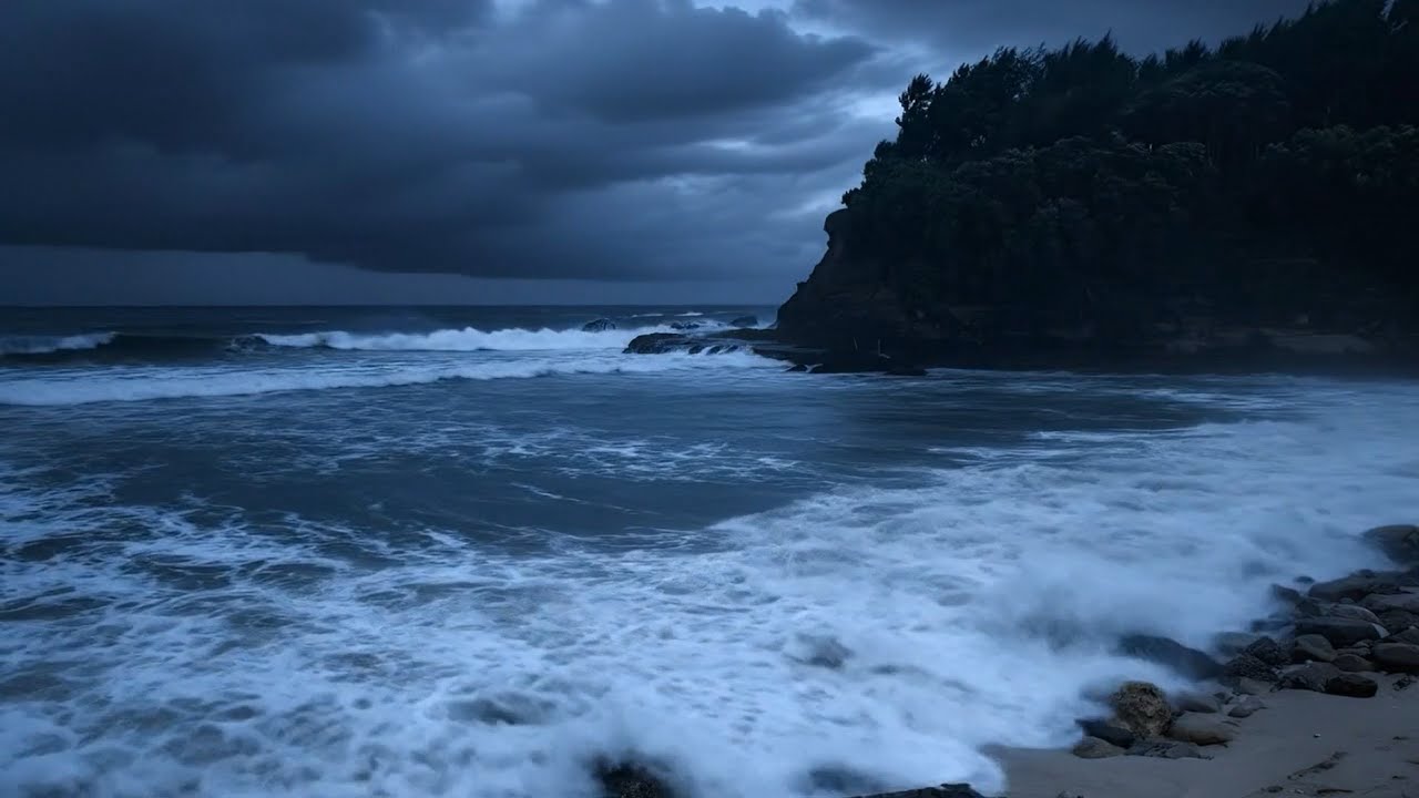 Ocean Waves for Sleeping 🌙 | Relaxing Ocean Sounds All Night