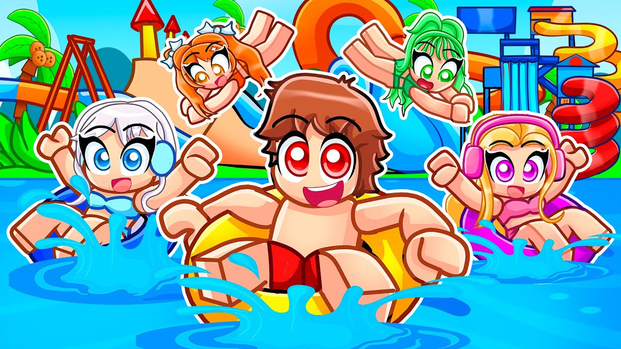 Roblox But I Opened A WATERPARK With MY CRAZY FAN GIRLS...