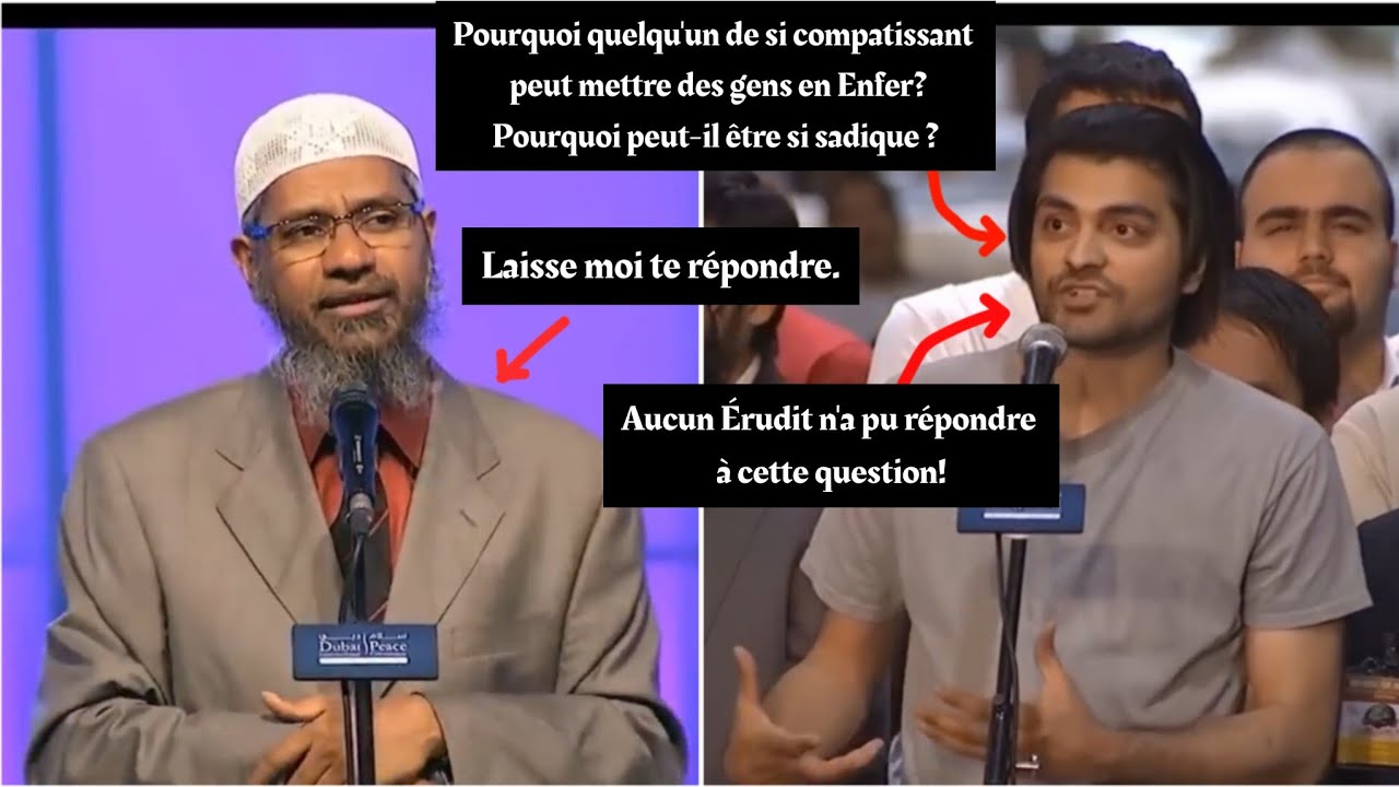 POURQUOI DIEU EST SI SADIQUE? Le Plus grand Débat de Zakir Naik avec un ATHÉE!