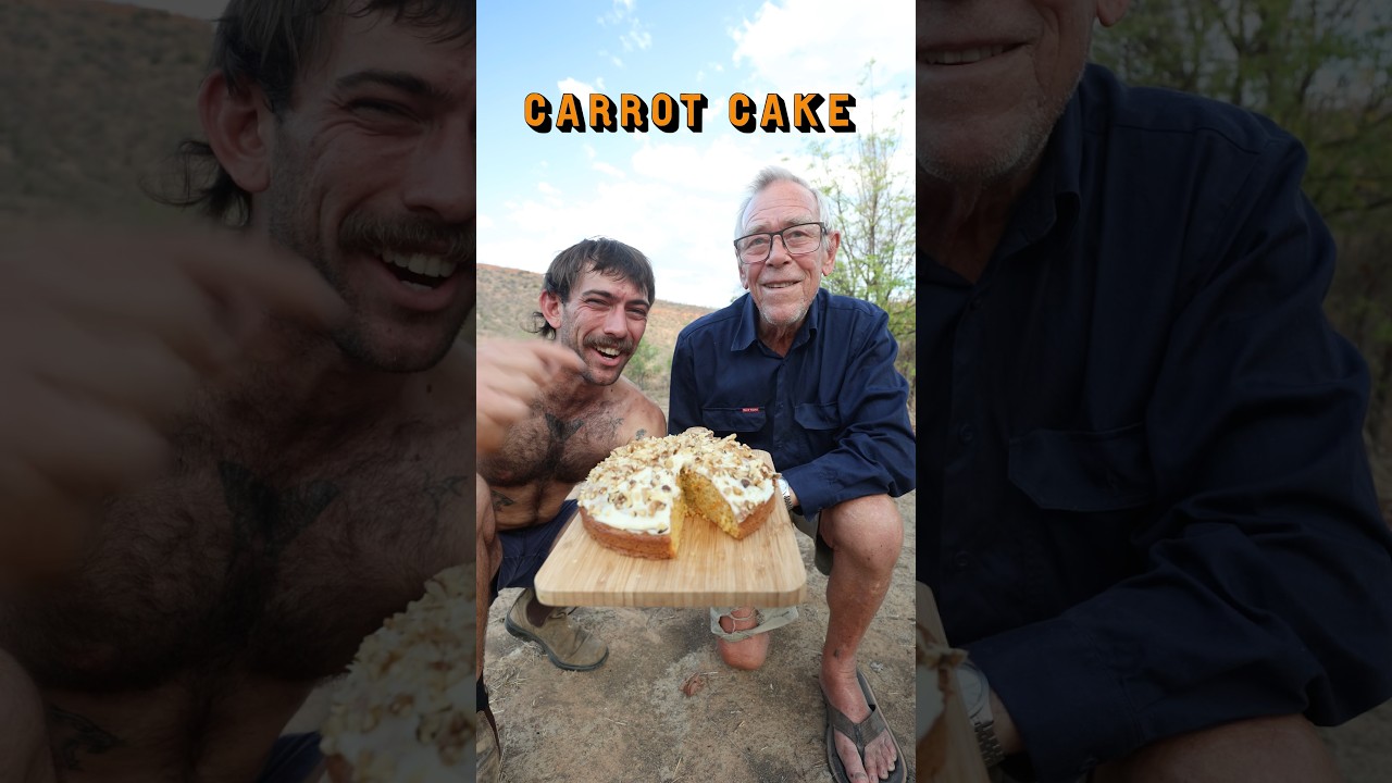 How to make carrot cake - Bush Style! #Cooking #Camping #Baking #Australia