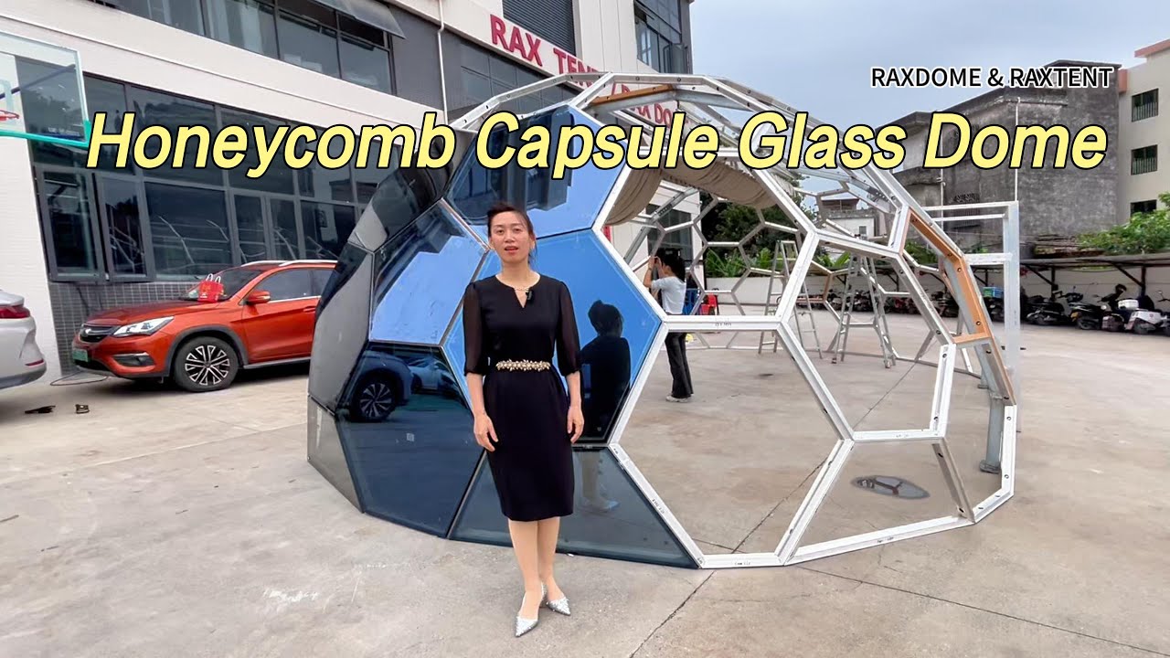 6x10M Honeycomb Capsule Dome Stunning Glass Glamping Pod