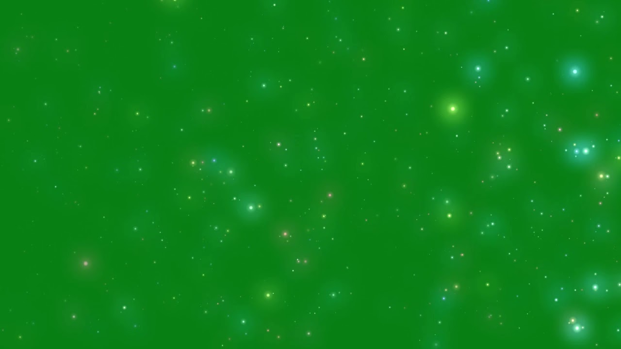 star particles green screen background video effects hd