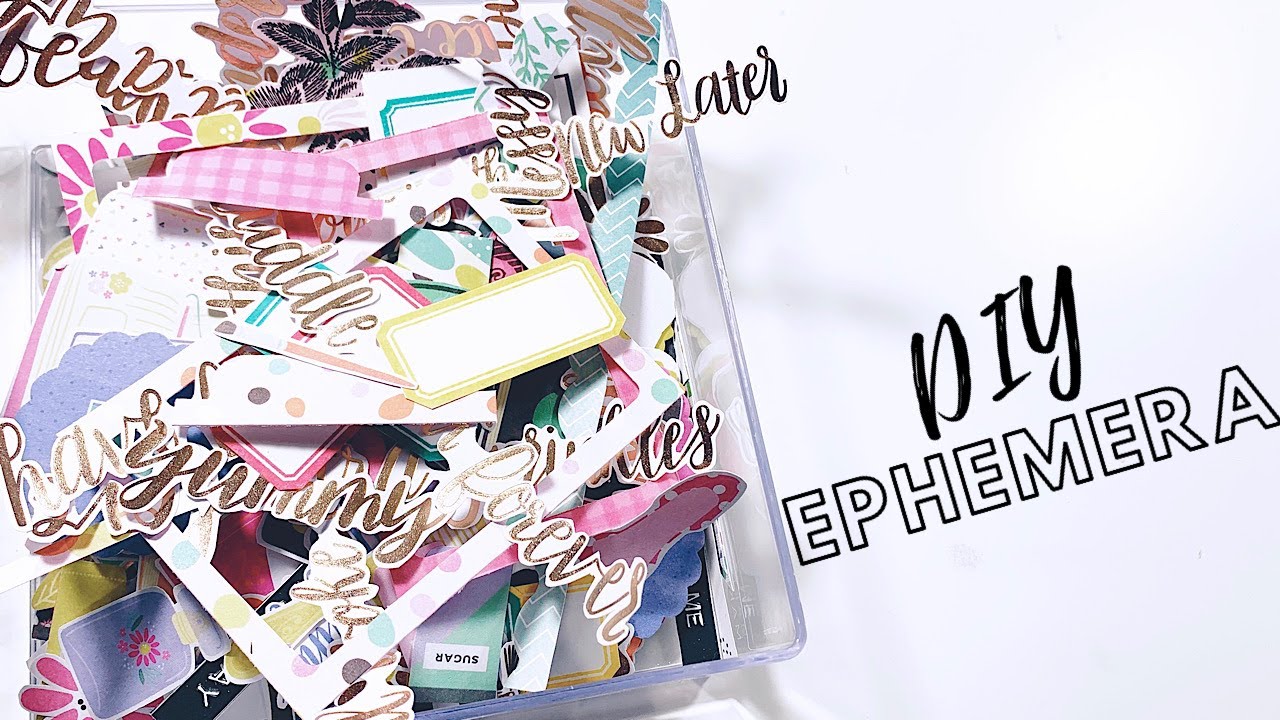 Make Your Own Ephemera Pack | DIY Die Cut Pack | DIY Embellishments