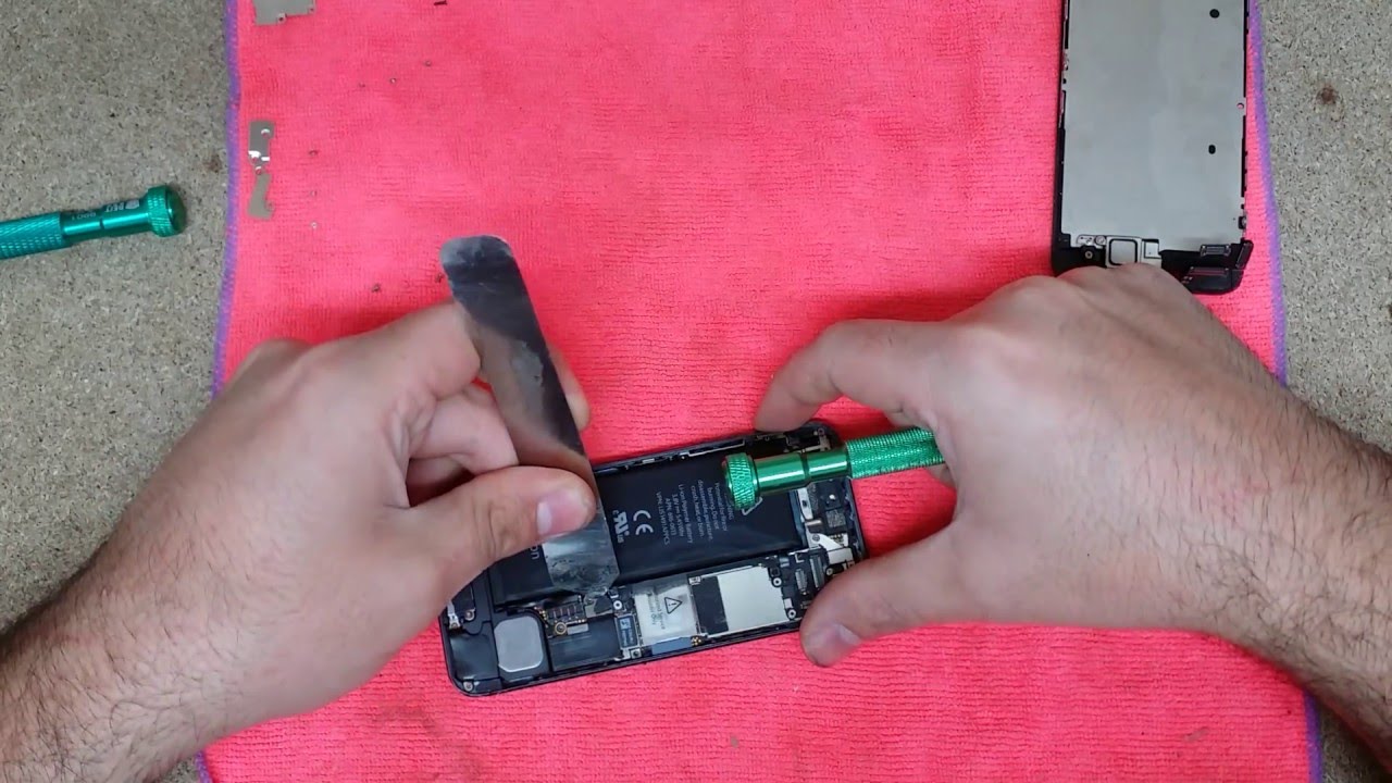 Sacando placa iphone 5