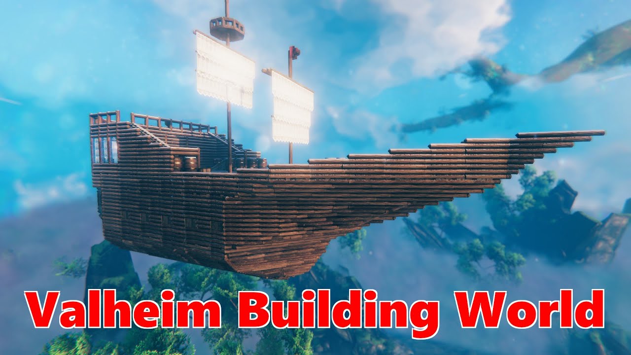 Valheim Building World: The Flying Boat