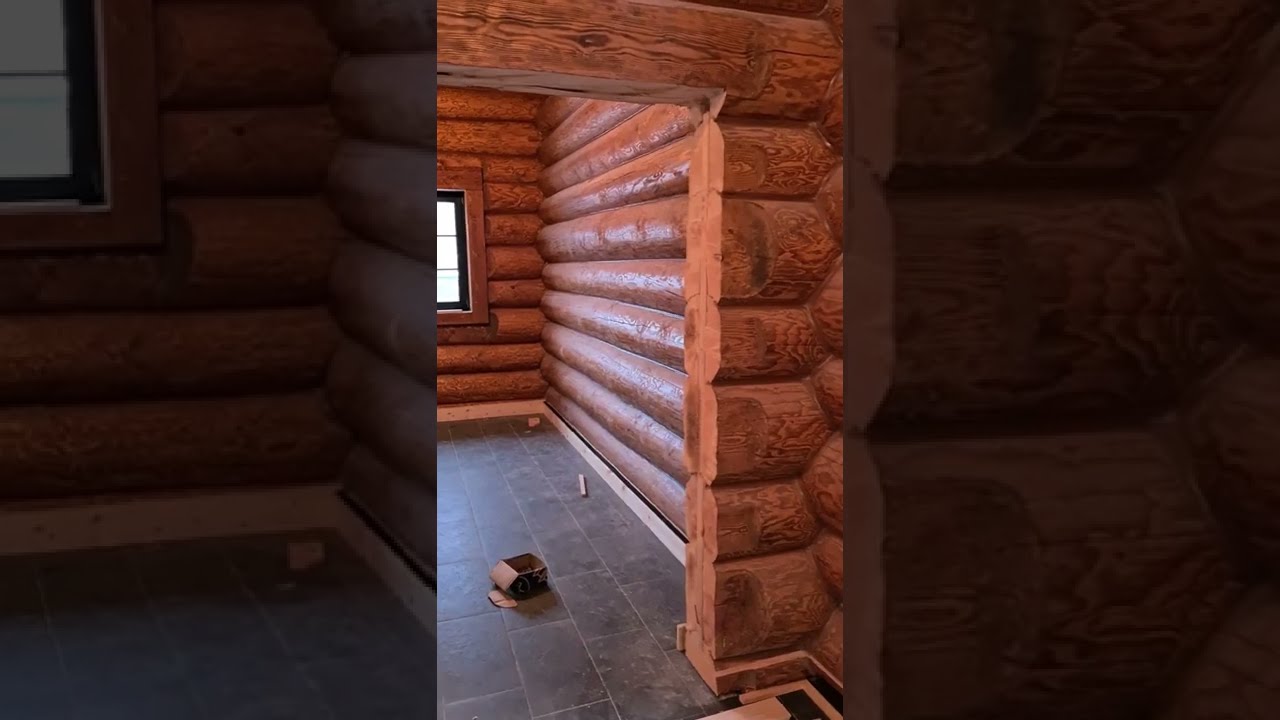 Межкомнатные двери в деревянном рубленом доме.