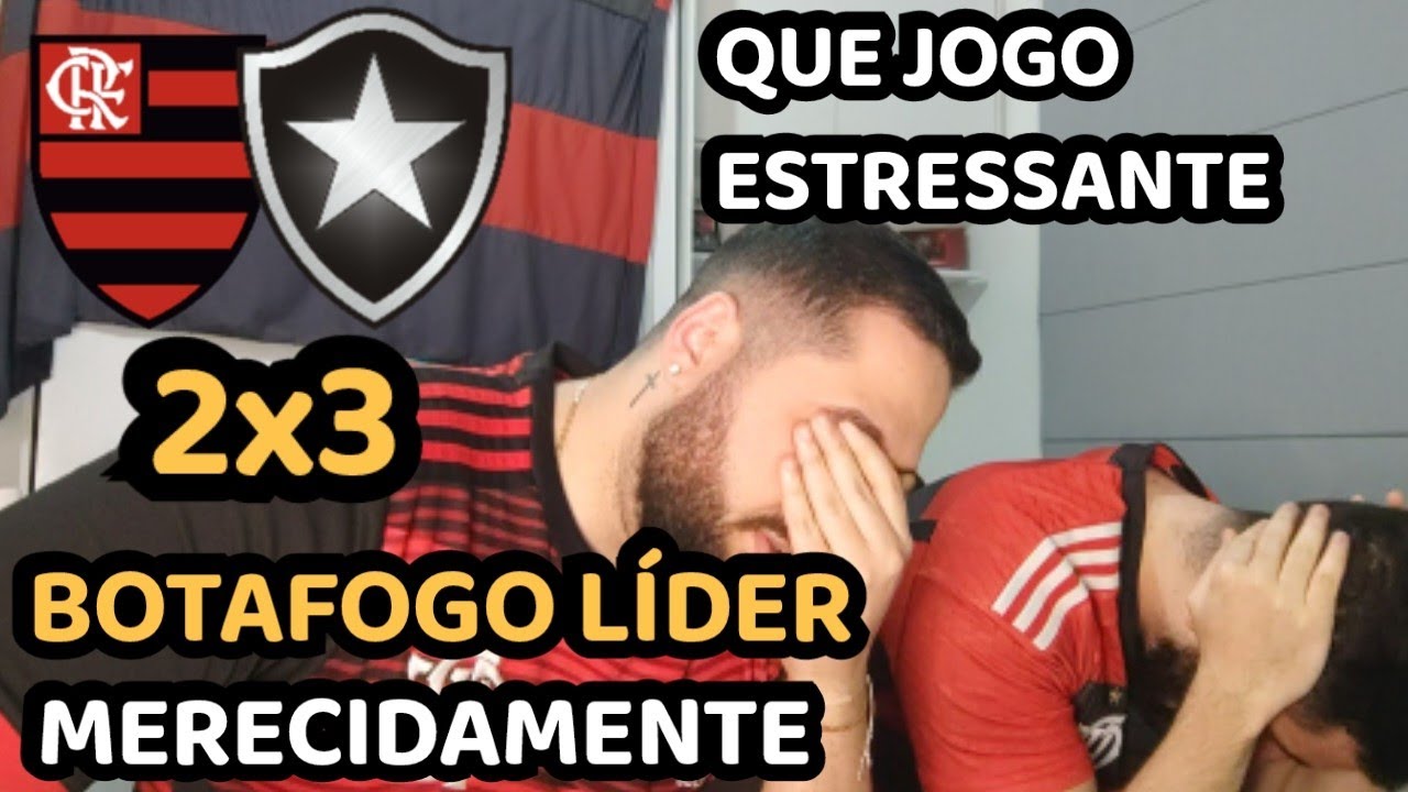 REACT MELHORES MOMENTOS FLAMENGO 2X3 BOTAFOGO - BOTAFOGO LÍDER E FLAMENGO JOGANDO UM FUTEBOL LIXO
