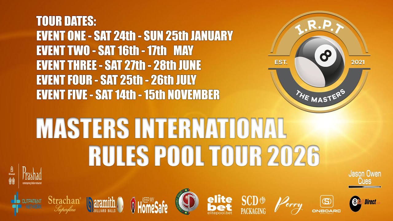 IRPT MASTERS TOUR 2026 - EVENT 1 MAIN FINAL