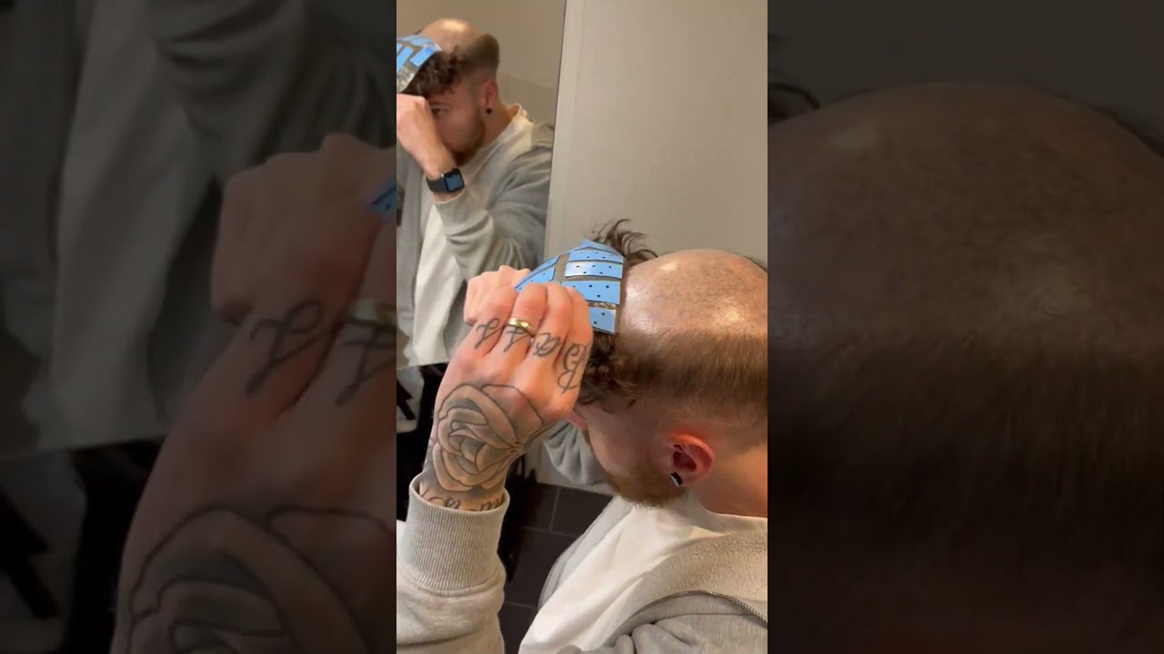 Super Easy to Attach Your Hair System at Home! #lordhair #hair #hairsystem #shorts