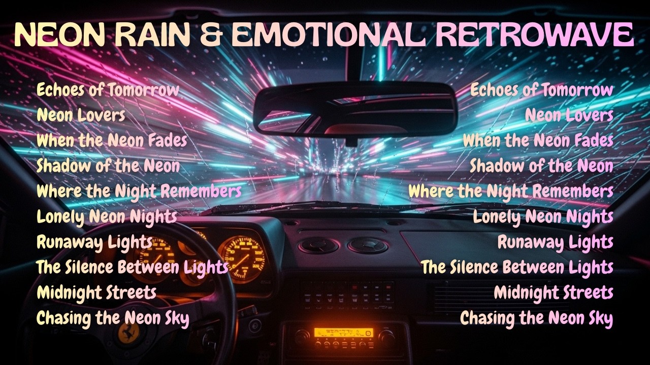 Inspired by The Midnight — Neon Rain & Emotional Retrowave 🌧️🌌