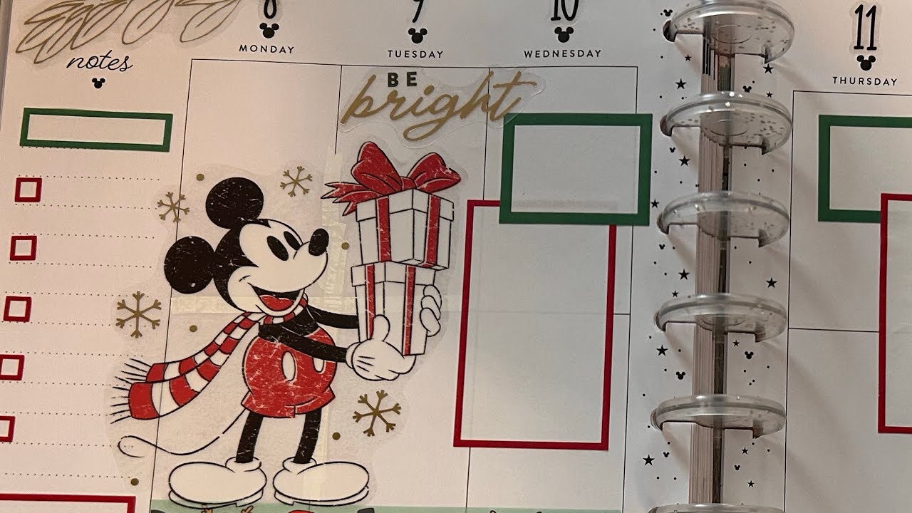Plan With Me / Mickey & Minnie/Happy Planner Vertical