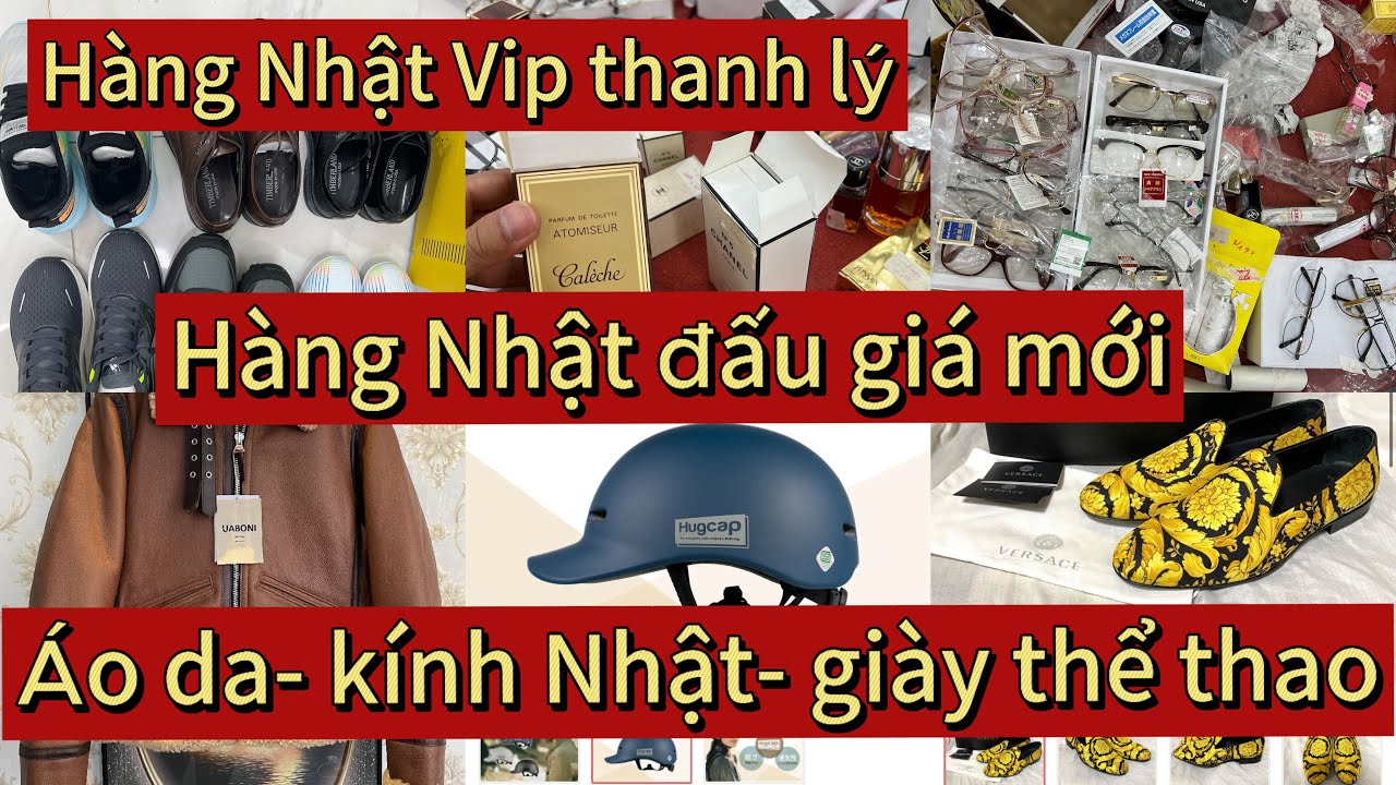 6-1: Hàng Nhật bãi Vip đấu giá mới về- Áo da, giày thể thao Mỹ, kính mắt Nhật, nước hoa Pháp