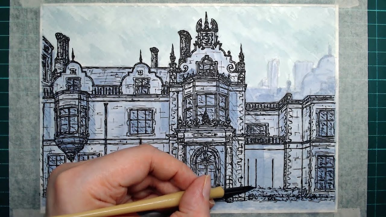 Lynford Hall - Norfolk - Speed Drawing