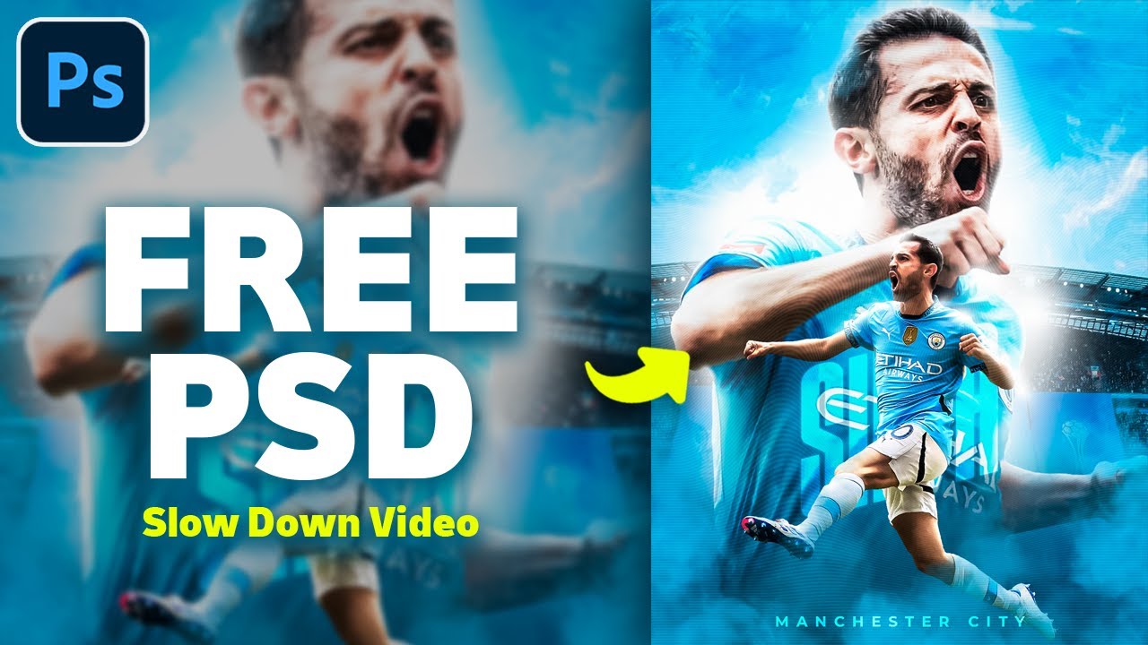 How to Design  Poster Football  in Photoshop -Bernardo Silva - Simple Design